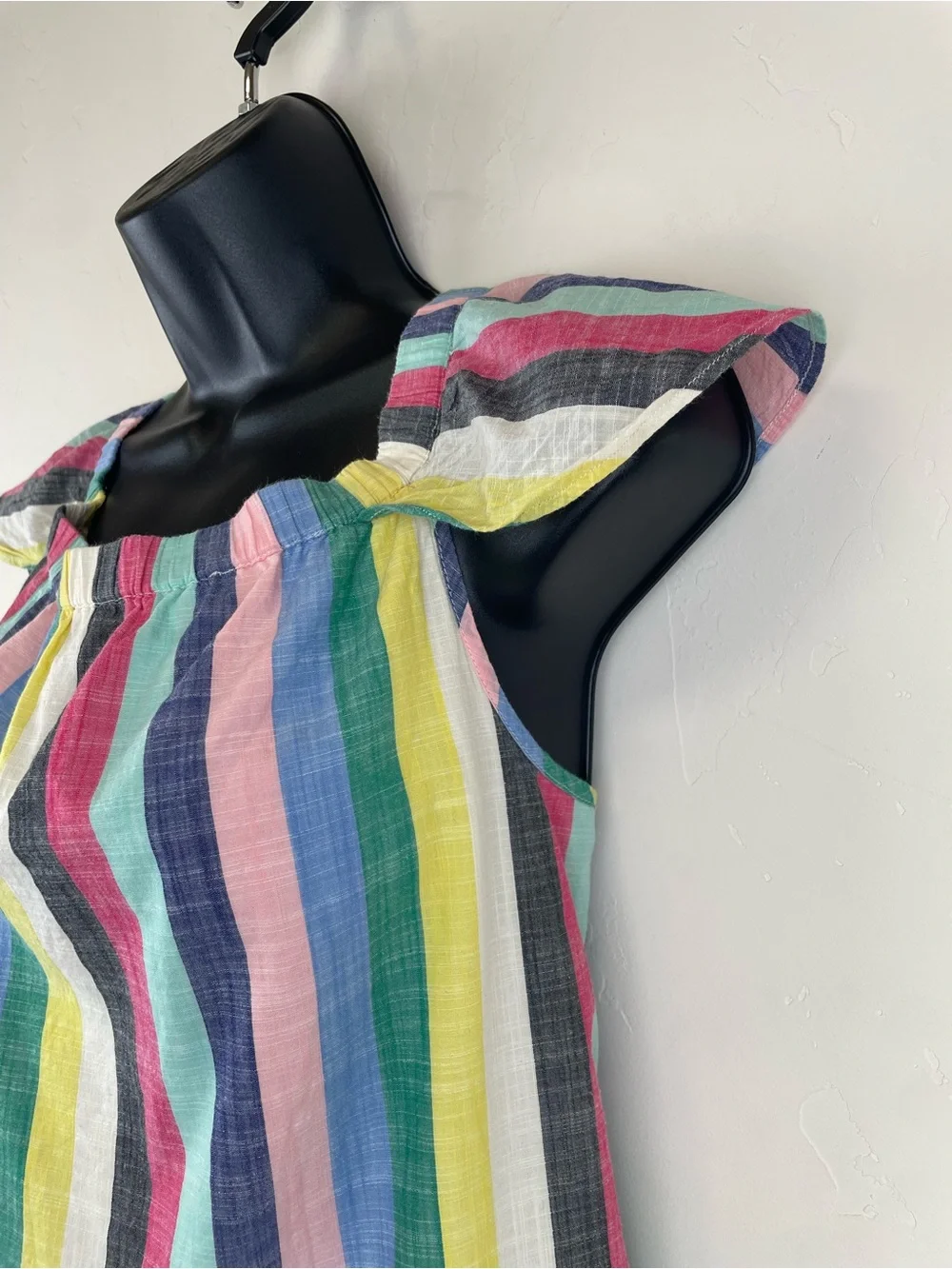 J. Crew Multicolor Vertical Stripe Cotton Sundress